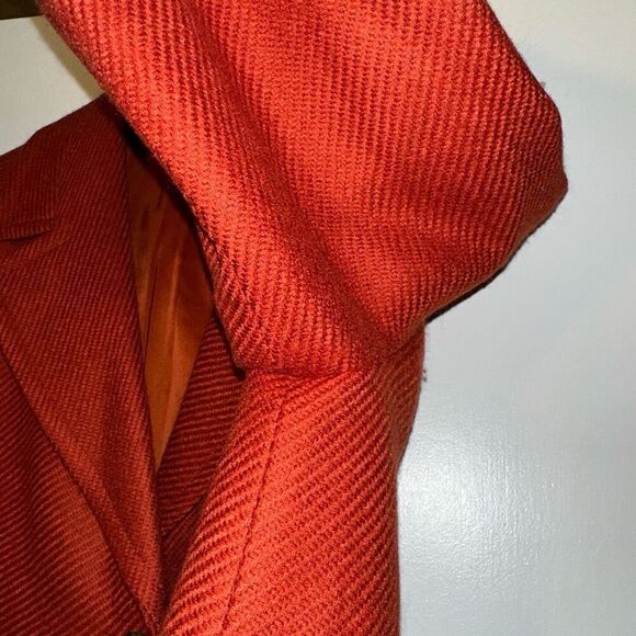 Talbots Women’s Single Button Blazer Wool Blend Burnt Orange Size 14 - Picture 5 of 10